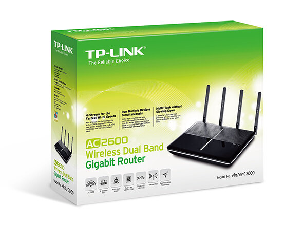 Router TP-LINL Archer C2600 - Banda Dual 2 4GHz/800Mbps / 5GHz/1733Mbps -  ARCHERC2600