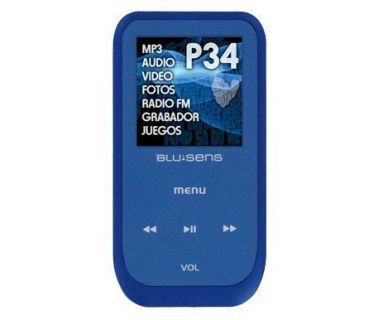 Reproductor Blusens P34, 2GB, Azul - P34BL2G