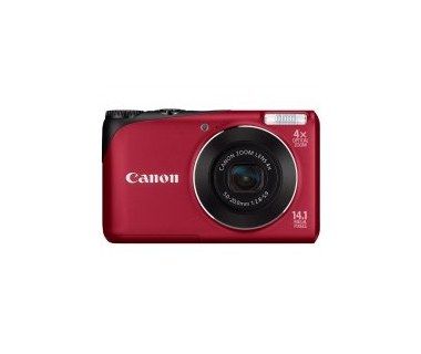 patrocinador ironía Rubí Camara Digital Canon Powershot A2200, 14.1Mpx, LCD 2.7, Zoom 4X, Roja -  4944B001AA