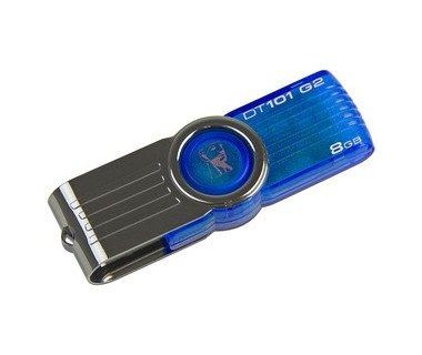 verdad lavar captura Memoria USB Kingston DataTraveler 101 G2 - 8GB - USB 2.0 - Giratorio - Azul  - KC-U308G-3XB