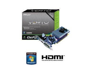 VIDEO CARD PNY NVIDIA GEFORCE GT220 1GB DDR2 PCI-E 2.0VGA/DVI-I