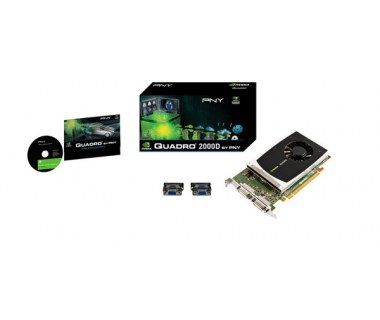 Tarjeta de Video PNY NVIDIA Quadro 2000D, 1GB, GDDR5 - VCQ2000D-ESPPB