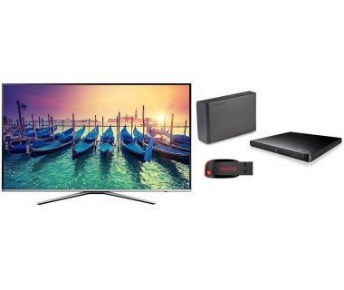 Smart TV KU6400 49" 3840 x 2160 HDMI + DVD LG GP65NB60 + Disco Duro Verbatim Titan XS 97394 + Memoria USB SanDisk Cru