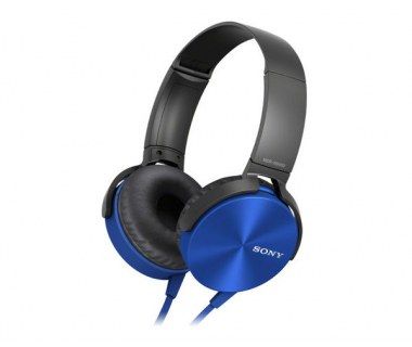 Audifonos con Diadema Sony - Extra Bass - Manos Libres - Color Azul -  MDR-XB450AP/L