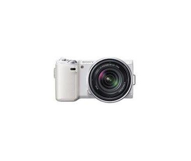 Cámara Sony NEX-5N, 16.7 Mpx, Full HD, Lente 18-55mm, LCD 3", Blanco - NEX -5NK/WQ
