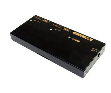 Startech Divisor HDMI 2 Puertos Negro